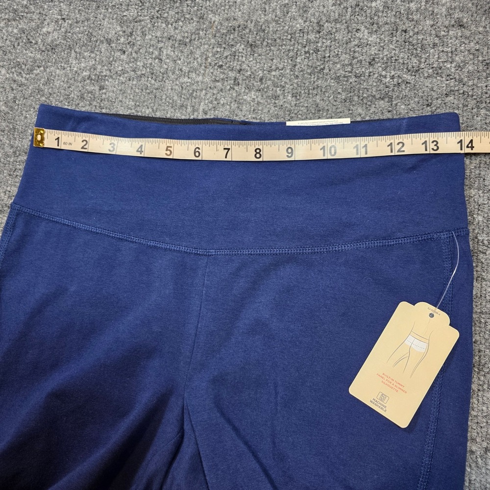 St Johns Bay Womens Blue Tummy Control High Waist Active Leggings Size S New - Picture 15 of 15